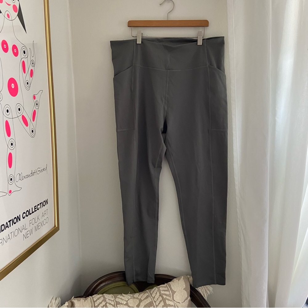 Girlfriend Collective High Rose Pocket Legging Thyme | XXXL